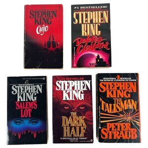 5 Stephen King Paperback Book Cujo Dolores Claiborne Salem Lot Dark Half Talisma